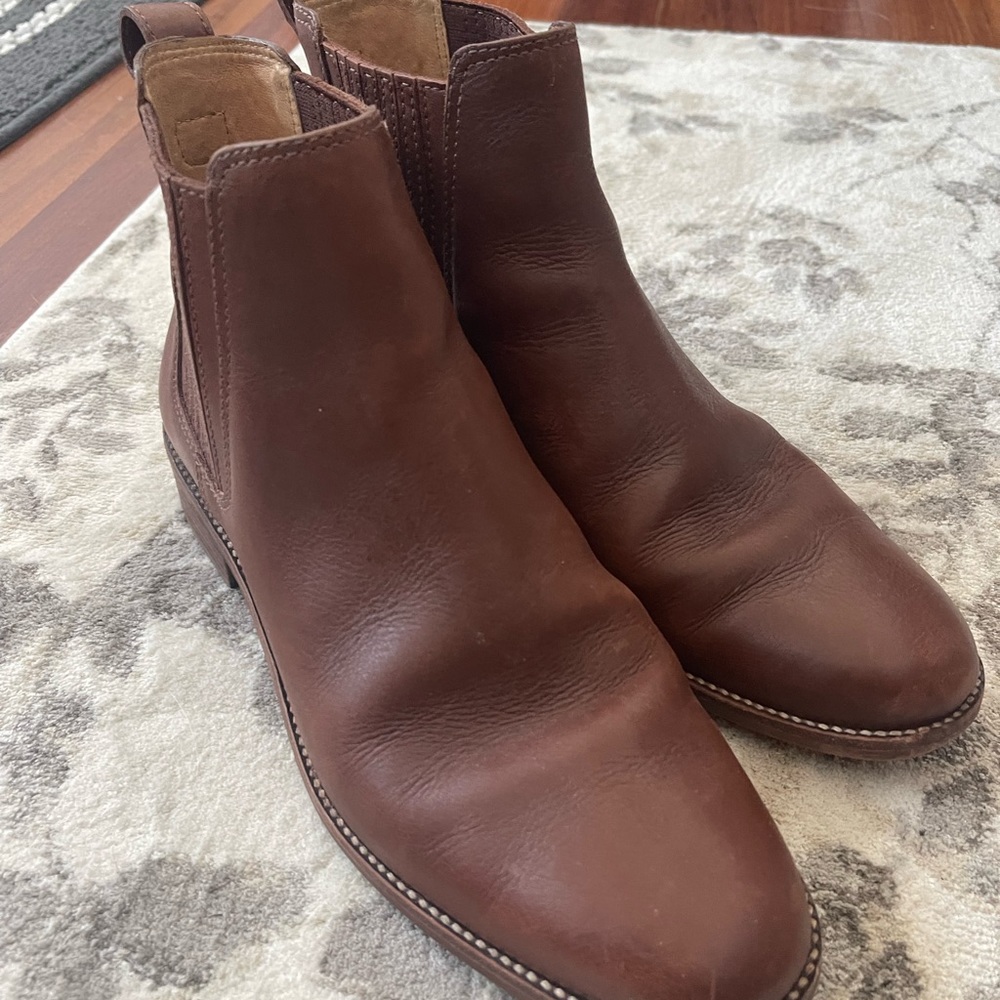 Madewell ankle boots size 9.5 medium brown